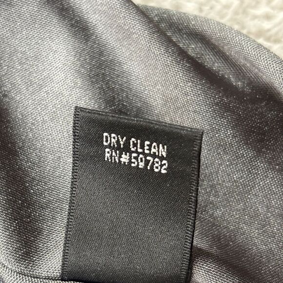 Adrianna Papell Women Sheath Cocktail Dress 12P Gray Ruched Bodice Lace Trim - Picture 7 of 15